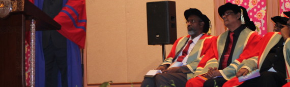 Sri Lankan Graduate delivering the Valedictory Speech